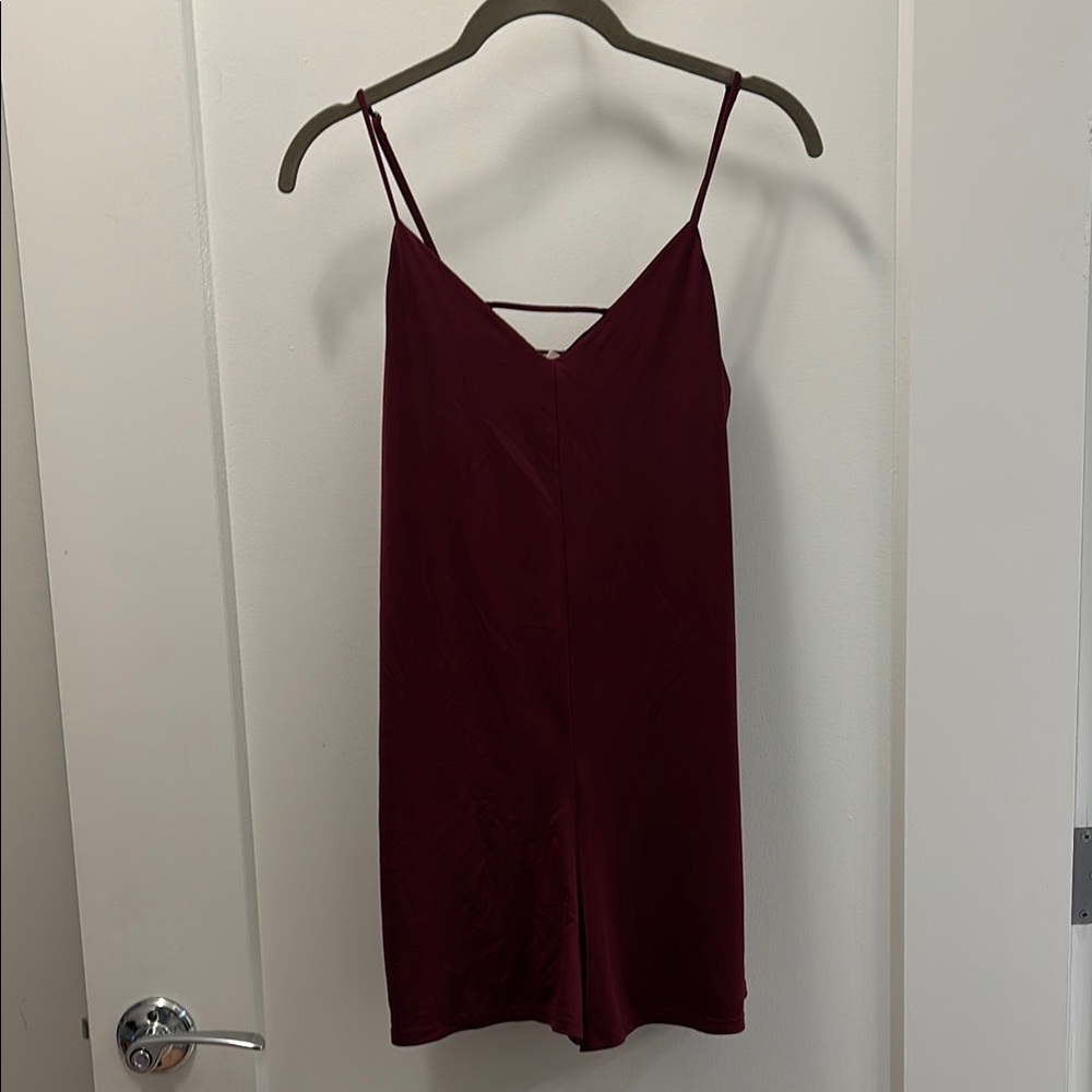 Silence + Noise Burgundy Romper